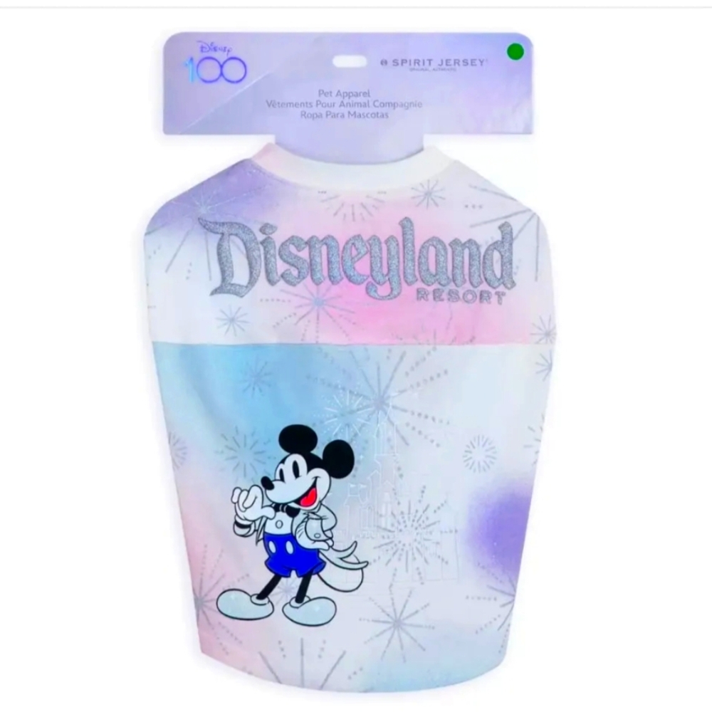 Disney Parks Tails SPIRIT JERSEY 100 Years Anniversary Mickey DOG shirt - NEW L